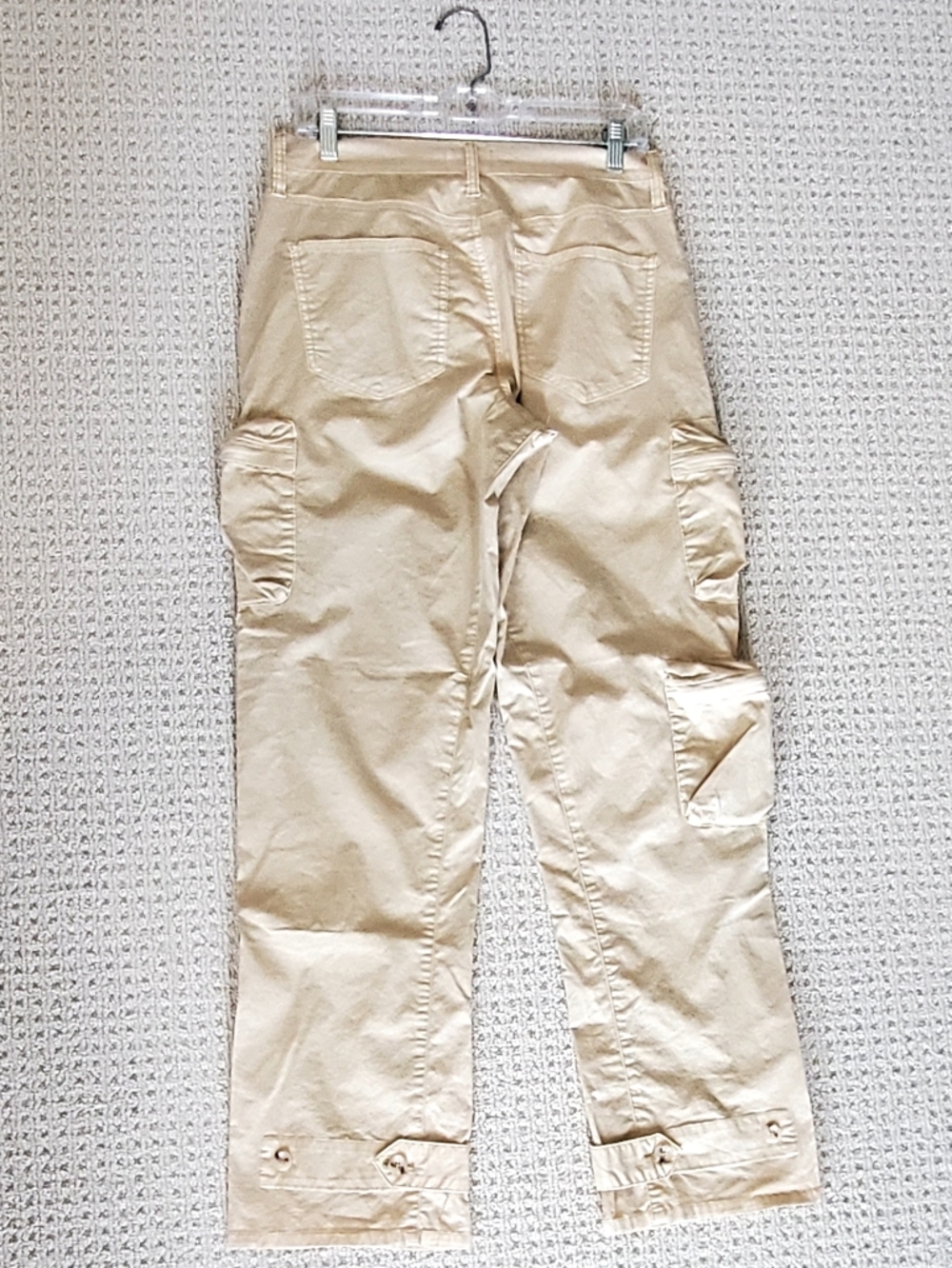Pistola Bobbi Utility Cargo Mid-Rise Pants, Champagne, 98% Cotton Sz 27 LIKE NEW - Picture 8 of 16